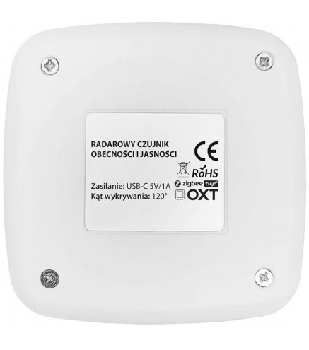 OXT Czujnik radar obecności jasności USB WiFi TUYA T155