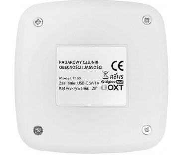 OXT Czujnik radar obecności jasności USB ZigBee TUYA T165