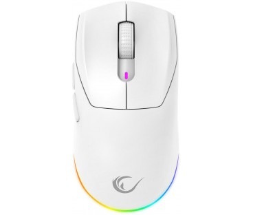 Mysz bezprzewodowa Rampage Prote M5 24000 DPI RGB LED 1K Hz biała