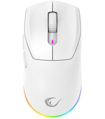 Mysz bezprzewodowa Rampage Prote M5 24000 DPI RGB LED 1K Hz biała
