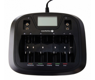 Ładowarka procesorowa do akumulatorków AA / AAA / C / D / 6F22 / 9V everActive NC-900U