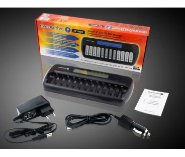 Ładowarka do 12 akumulatorków AA / AAA everActive NC-1200