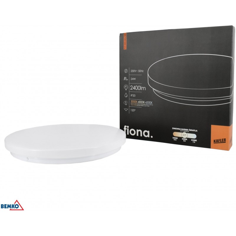 plafoniera LED FIONA 24W 3000/4000/6500K 2400LM IP20 biała
