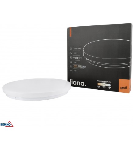 plafoniera LED FIONA 24W 3000/4000/6500K 2400LM IP20 biała