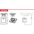 Przycisk dzwonkowy VCX WESA LC 06 Biały