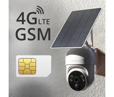 Kamera IP bezprzewodowa 4G LTE obrotowa z panelem solarnym Orllo TZ1 PRO