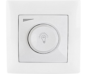Ściemniacz obrotowy LED  200/600W VCX WESA LC 36A Biały