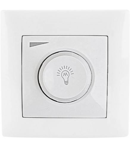 Ściemniacz obrotowy LED  200/600W VCX WESA LC 36A Biały