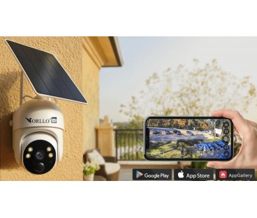 Kamera IP bezprzewodowa 4G LTE obrotowa z panelem solarnym Orllo TZ1 PRO