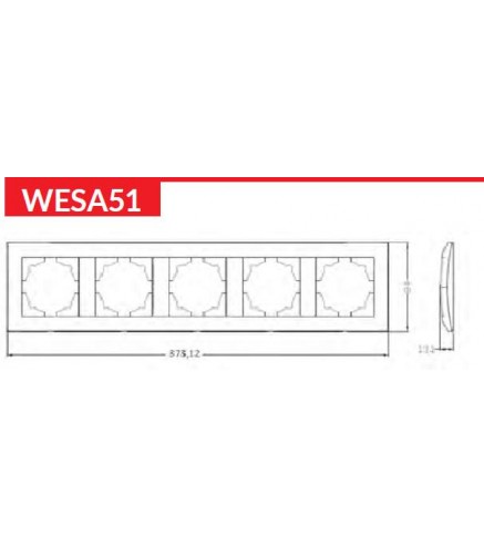 Ramka pięciokrotna VCX WESA LC-51