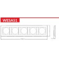 Ramka pięciokrotna VCX WESA LC-51