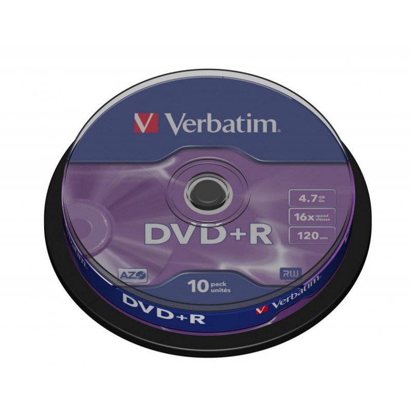 Płyty DVD+R Verbatim AZO (10szt)