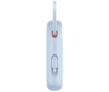 Powerbank Baseus QPow 2 10000mAh 30W z 2 wbudowanymi kablami USB-C - niebieski