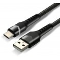 KABEL USB-A / USB-C RGB LED everActive CBB-1CBR 100cm 3A