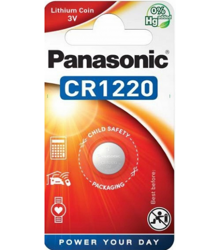 Bateria CR1220 1BL PANASONIC 3V 35mAh (1 szt.)