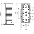 Puszka elektroinstalacyjne wielokrotna do systemów docieplających KOPOS KEZ-3_KB