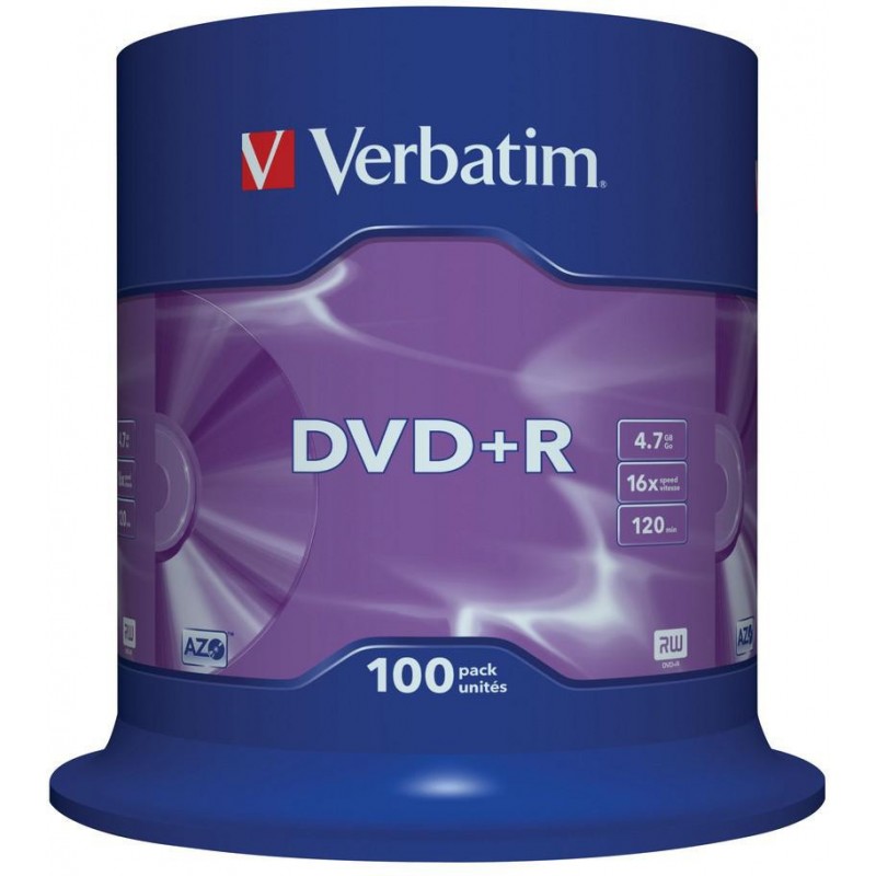 Płyty DVD+R Verbatim AZO (100szt)