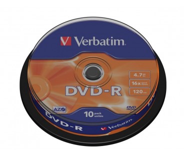 Płyty DVD-R Verbatim AZO (10szt)