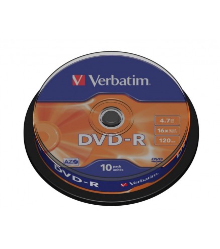 Płyty DVD-R Verbatim AZO (10szt)