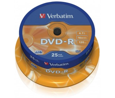 Płyty DVD-R Verbatim AZO (25szt)