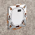 ENGO Controls E55-W - Regulator temperatury do ramki 55x55, 230V, biały, Internetowy, Wi-Fi