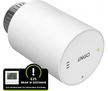 ENGO Controls ETRV-M30 - Głowica grzejnikowa bezprzewodowa, elektroniczna M30x1,5, bateryjna, biała