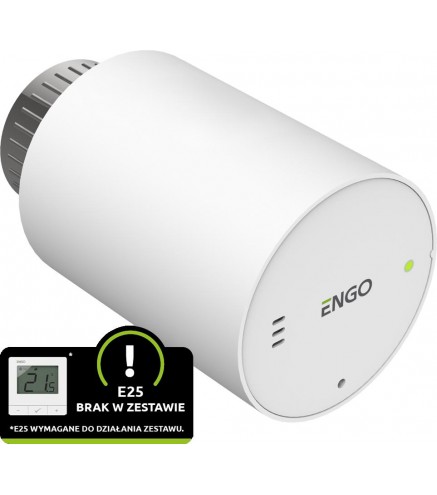 ENGO Controls ETRV-M30 - Głowica grzejnikowa bezprzewodowa, elektroniczna M30x1,5, bateryjna, biała