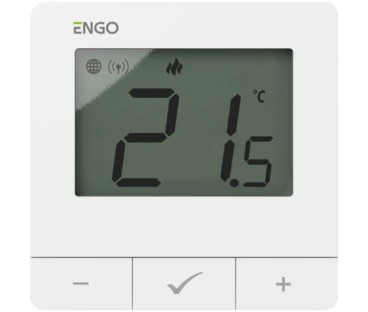 ENGO Controls E25-230W - Regulator temperatury, 230V, biały, Internetowy, natynkowy ZigBee/868MHz