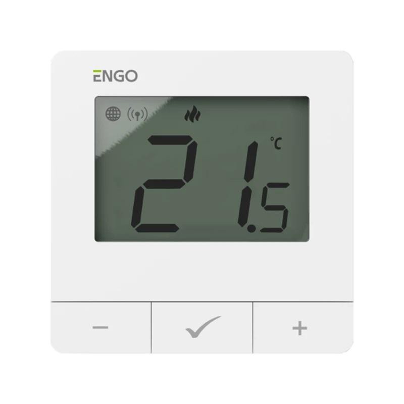 ENGO Controls E25-230W - Regulator temperatury, 230V, biały, Internetowy, natynkowy ZigBee/868MHz
