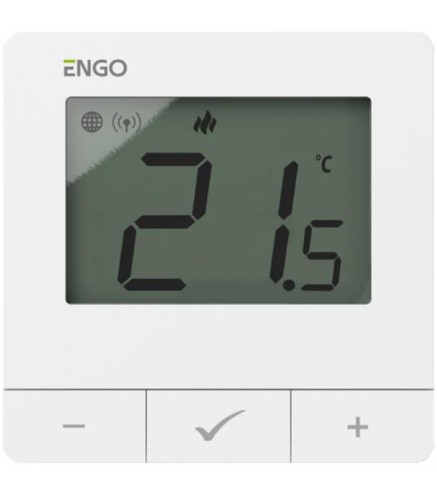 ENGO Controls E25-230W - Regulator temperatury, 230V, biały, Internetowy, natynkowy ZigBee/868MHz