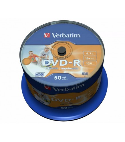 Płyty DVD-R Verbatim AZO Printable (50szt)