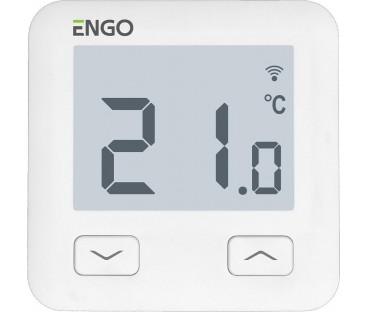 ENGO Controls E10-W - Regulator temperatury, 230V, biały, Wi-Fi, Internetowy, podtynkowy
