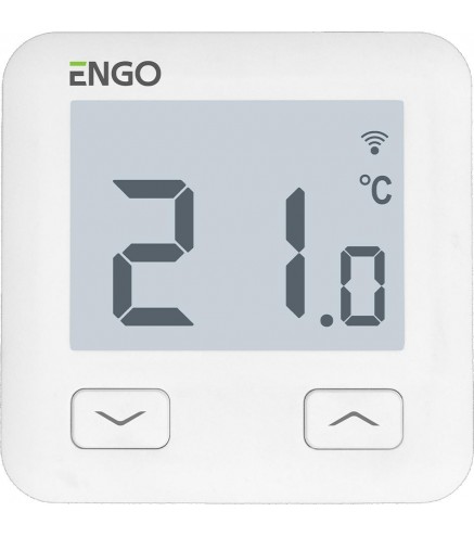 ENGO Controls E10-W - Regulator temperatury, 230V, biały, Wi-Fi, Internetowy, podtynkowy