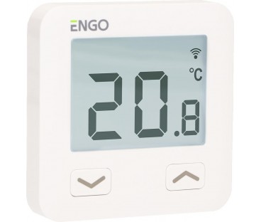 ENGO Controls E10-W - Regulator temperatury, 230V, biały, Wi-Fi, Internetowy, podtynkowy