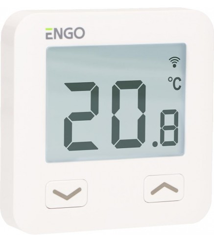 ENGO Controls E10-W - Regulator temperatury, 230V, biały, Wi-Fi, Internetowy, podtynkowy