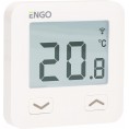 ENGO Controls E10-W - Regulator temperatury, 230V, biały, Wi-Fi, Internetowy, podtynkowy