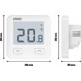 ENGO Controls E10-W - Regulator temperatury, 230V, biały, Wi-Fi, Internetowy, podtynkowy