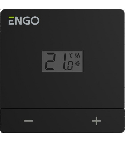 ENGO Controls EASY-230B - Regulator temperatury, 230V, czarny, dobowy, natynkowy