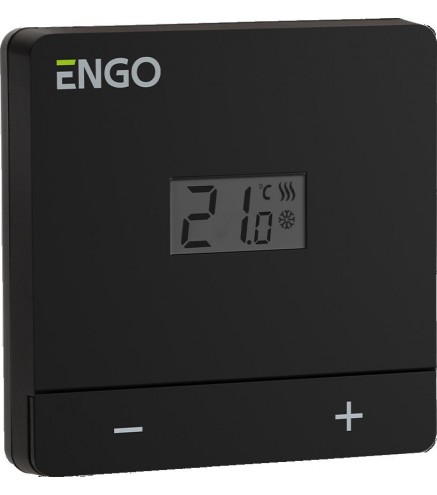 ENGO Controls EASY-230B - Regulator temperatury, 230V, czarny, dobowy, natynkowy