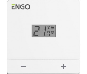 ENGO Controls EASY-230W - Regulator temperatury, 230V, biały, dobowy, natynkowy