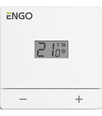 ENGO Controls EASY-230W - Regulator temperatury, 230V, biały, dobowy, natynkowy