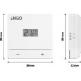 ENGO Controls EASY-230W - Regulator temperatury, 230V, biały, dobowy, natynkowy