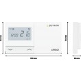 ENGO Controls E901-WIFI - Regulator temperatury bezprzewodowy, Wi-Fi, Internetowy, biały, 868MHz, bateryjny