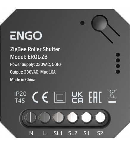 ENGO Controls EROL-ZB - Sterownik Rolet ZigBee do systemu ENGO Smart podtynkowy