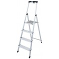 Drabina aluminiowa jednostronna Krause SAFETY 1x4 z półką
