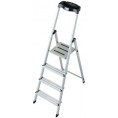 Drabina aluminiowa jednostronna Krause SAFETY 1x4 z półką