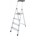 Drabina aluminiowa jednostronna Krause SECURY MultiGrip 1x4 z półką