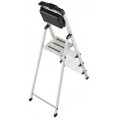 Drabina aluminiowa jednostronna Krause SECURY MultiGrip 1x4 z półką