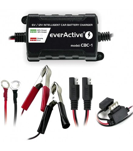 Ładowarka prostownik do akumulatorów 6V/12V everActive 14V/1A CBC-1