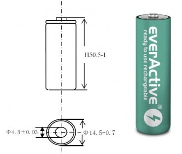 Akumulatorki AA / R06 Ni-MH everActive 1100mAh Infinity Line 3000 cykli (blister 4 szt.)